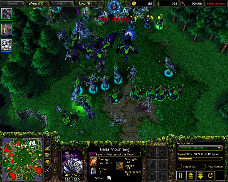 night elf warcraft 3